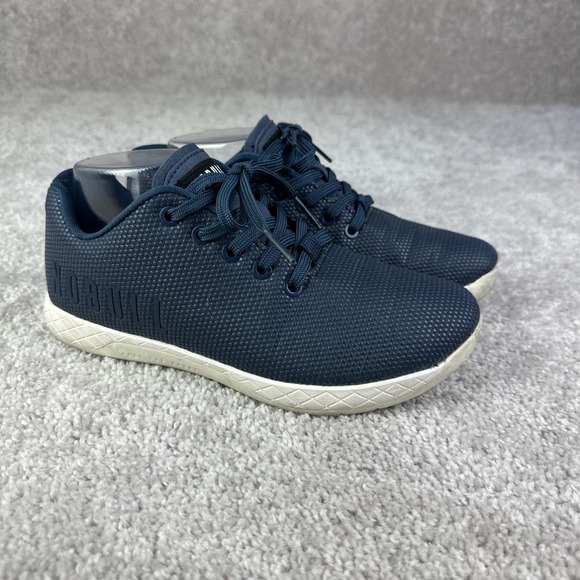 Nobull Women's Size 8 Dark Blue Superfabric Trainer White Sole Low Lace Up - Picture 1 of 7
